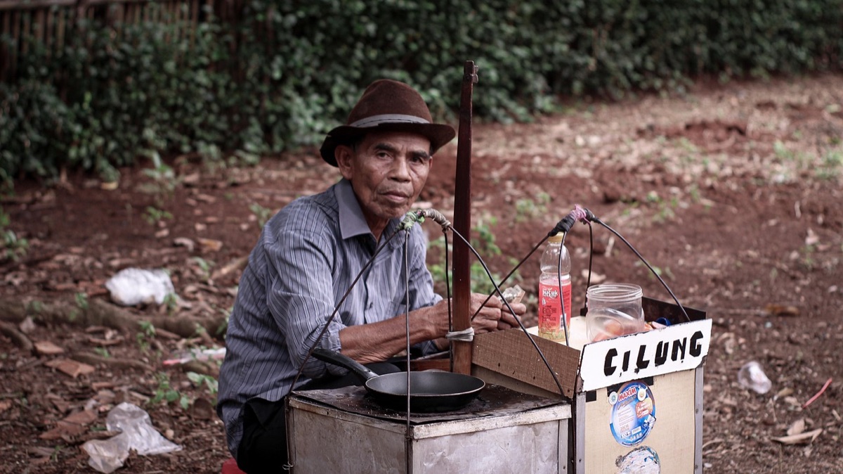 Vendeur de food vietnamien