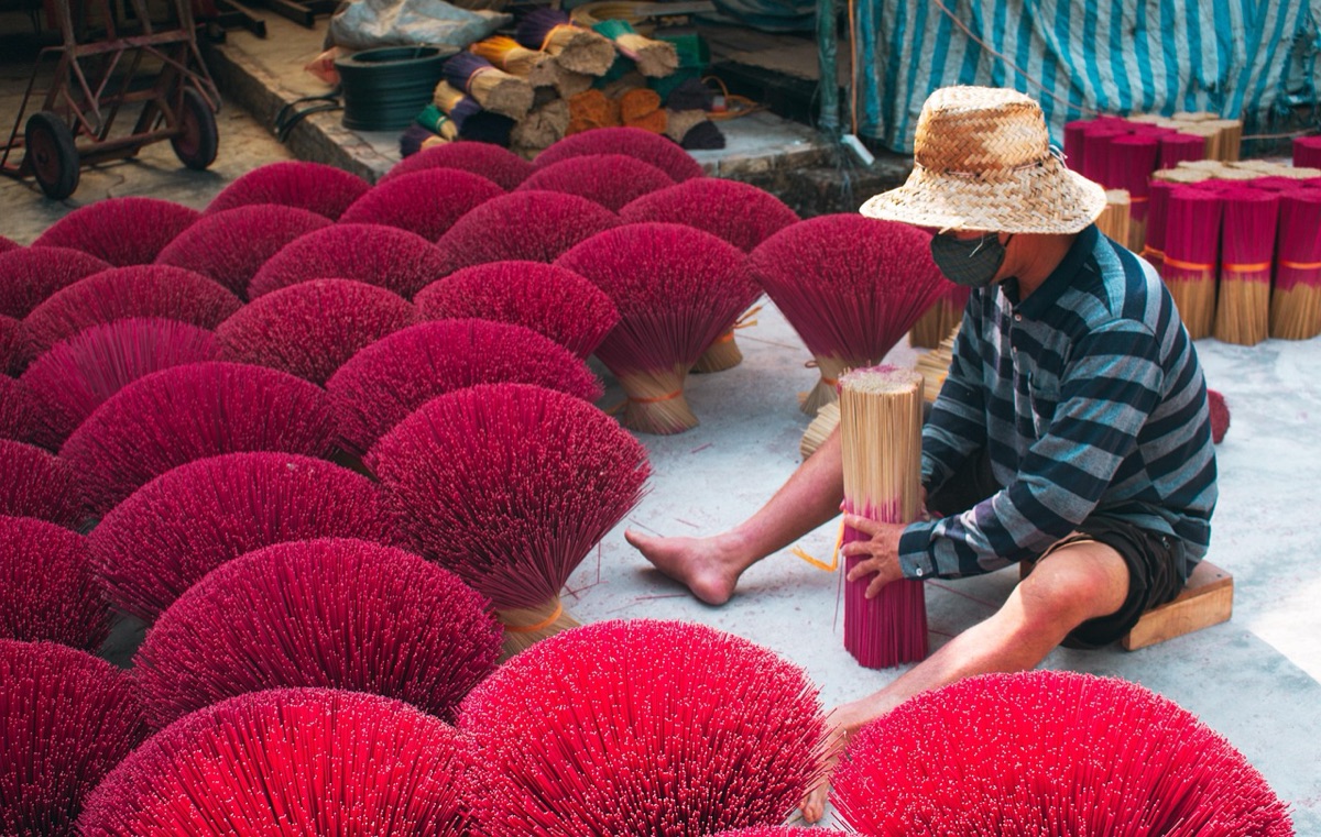 Influencer vietnamien en tournage