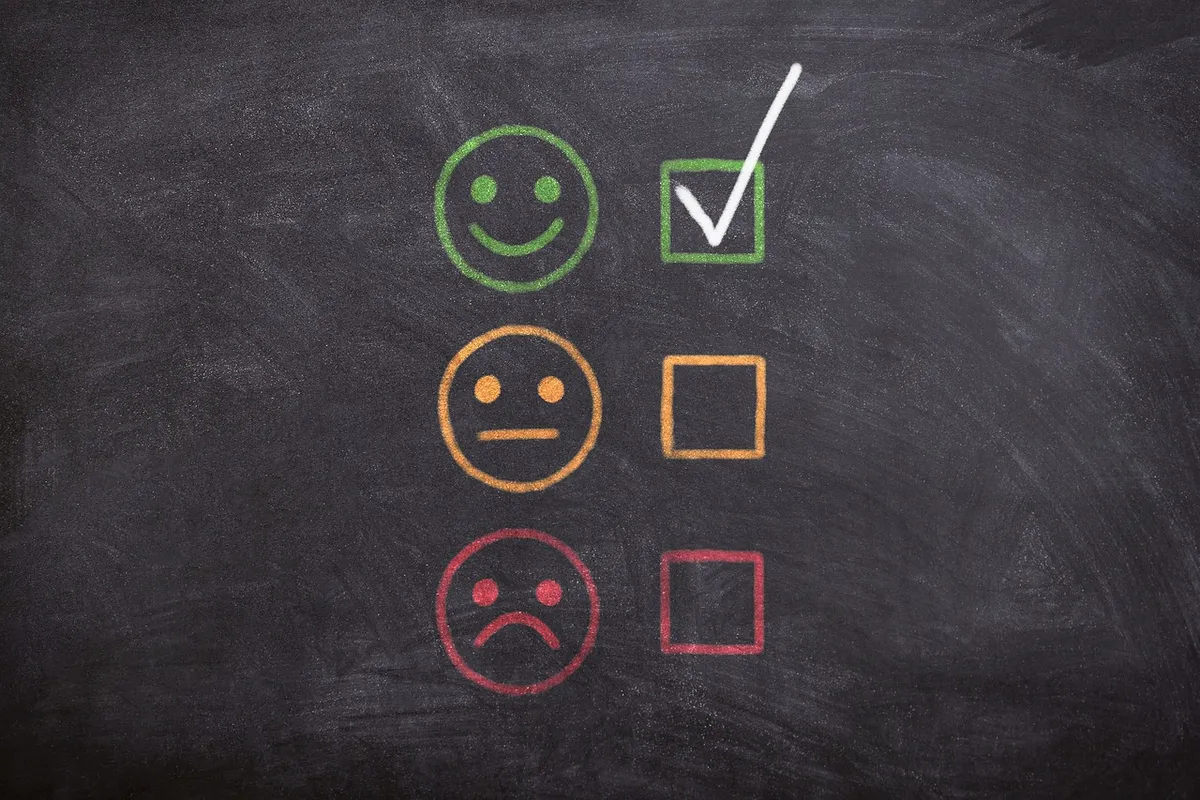 board, chalk, feedback, review, study, school, university, training, blackboard, good, smiley, job, business, work, positive, negative, write a review, social,